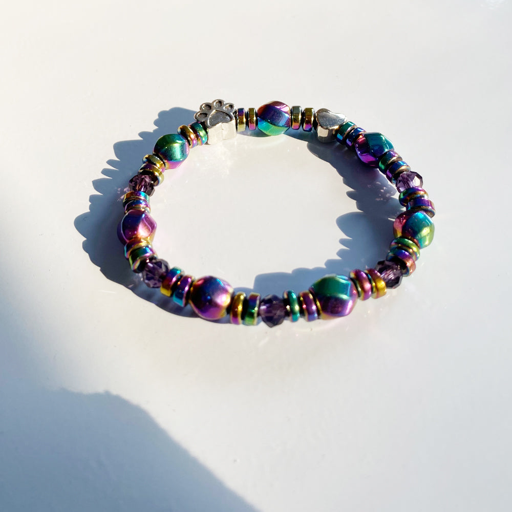 MAELA β Stylish Magnetic Bracelet with Charming Paw Pendant