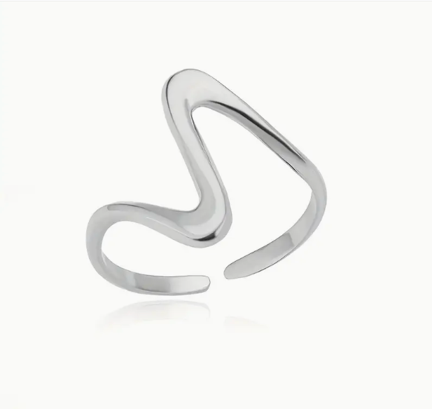 Waves Designer Ring 18 Gold