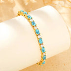Natural Turquoise Stone Bracelet | Gold-Westeryn