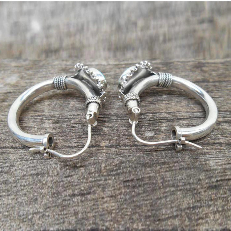 Chic Turquoise Retro Earrings-Westeryn