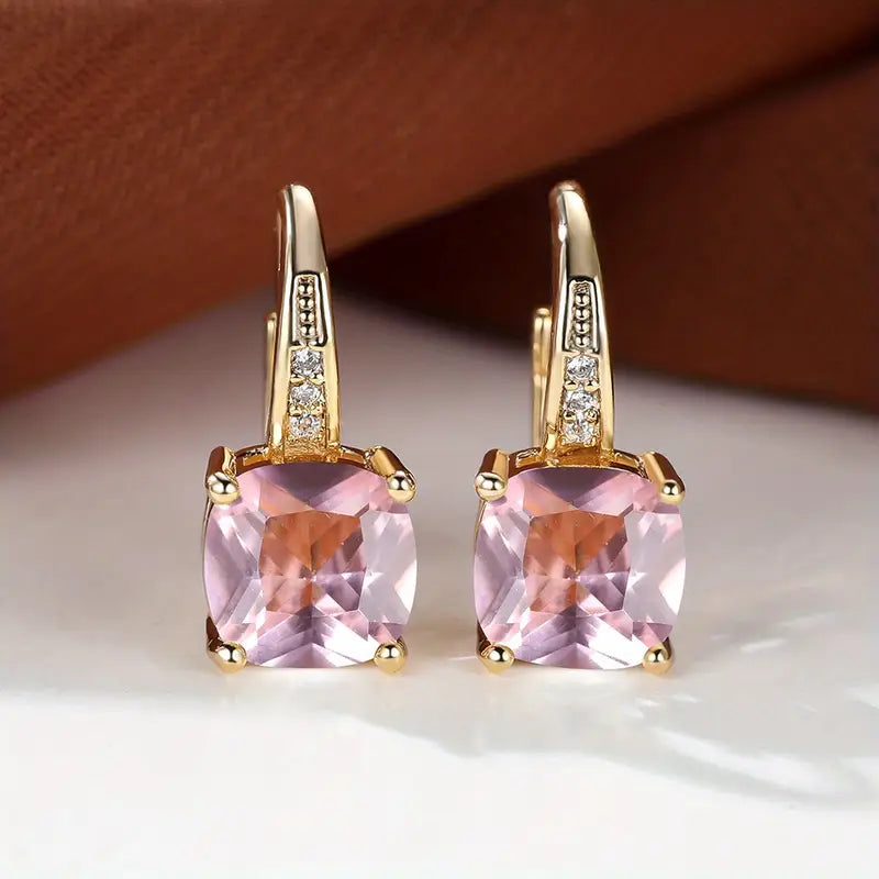 Mystic Stone Hoop Earrings | Gold-Westeryn
