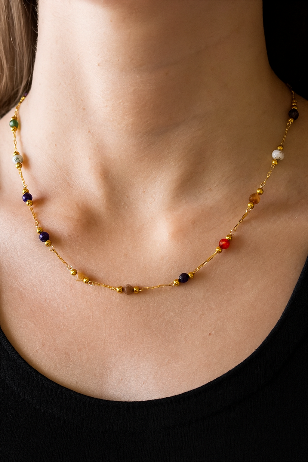 Luna Midnight Stone Necklace-Westeryn