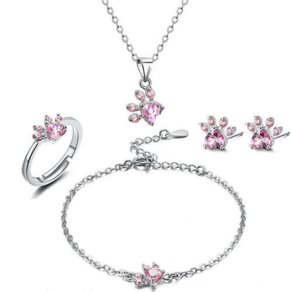 Celestial Paw Jewelry Set