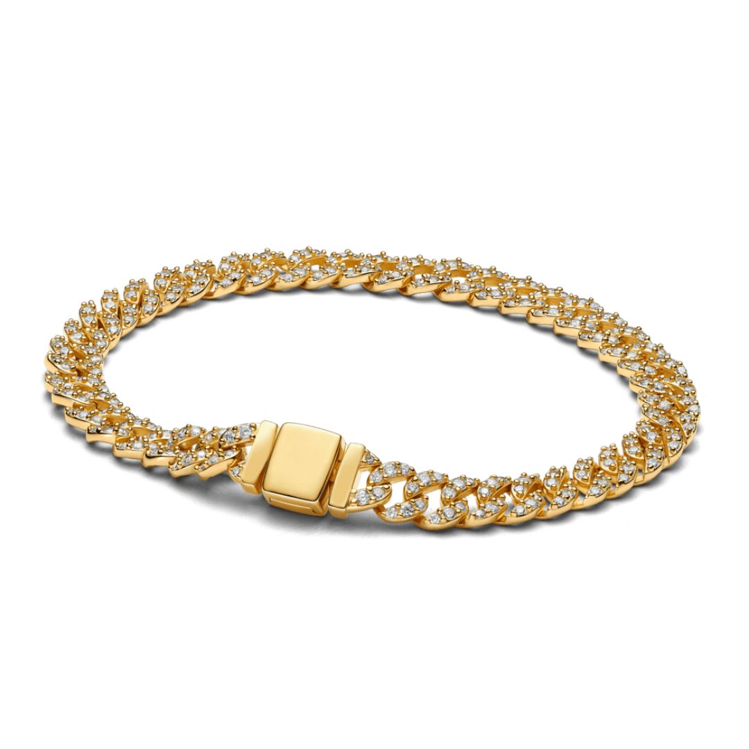 Pave Cuban Bracelet | Gold-Westeryn