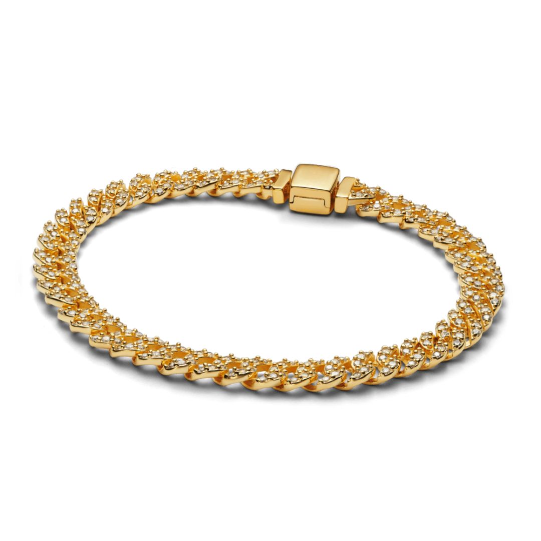 Pave Cuban Bracelet | Gold-Westeryn