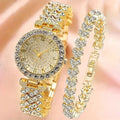 Luxe Radiance Gold Watch & Bracelet Set | Gold-Westeryn
