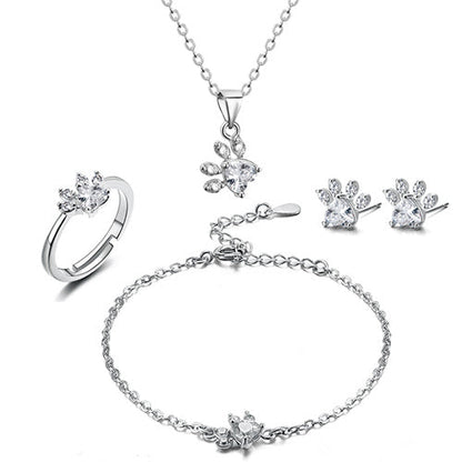 Celestial Paw Jewelry Set