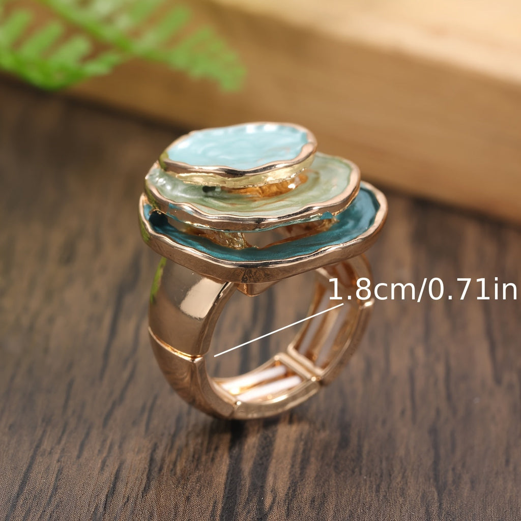 Boho Triple-Layer Enamel Ring-Westeryn