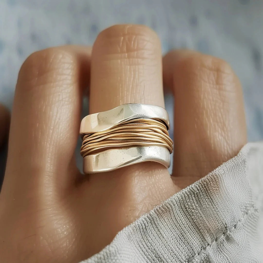 Silvergold Tether Ring | Mixed Gold-Westeryn