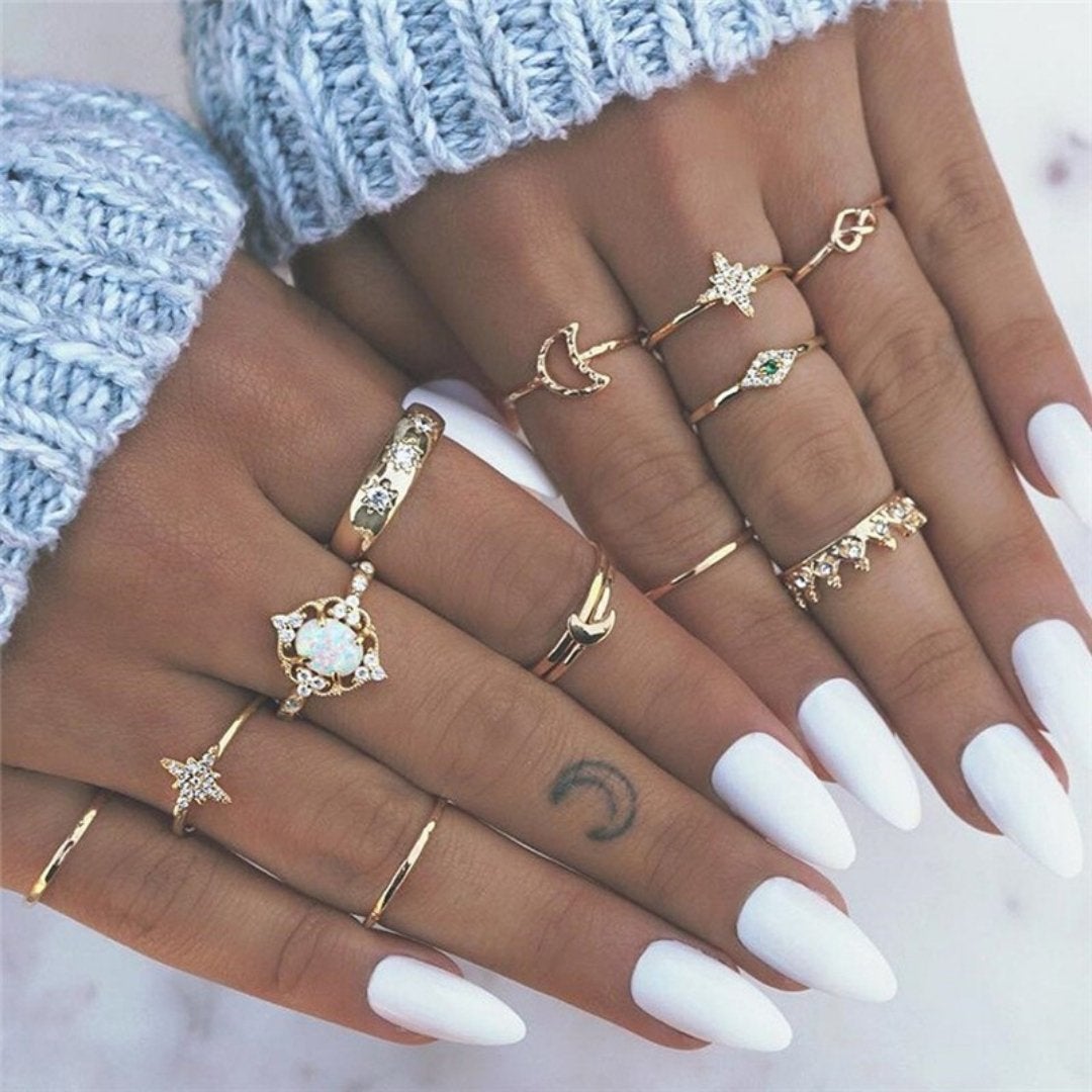 Exclusive Set of 8 to 12 Unique Rings