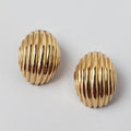 Vintage Embossed Gold Earrings-Westeryn