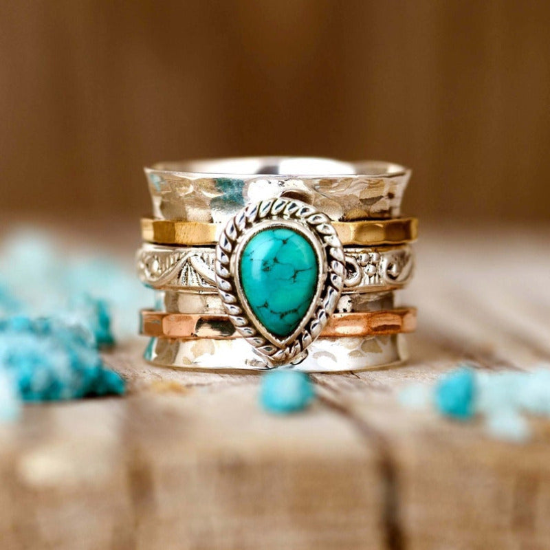 Bohemian Vintage Turquoise Ring-Westeryn
