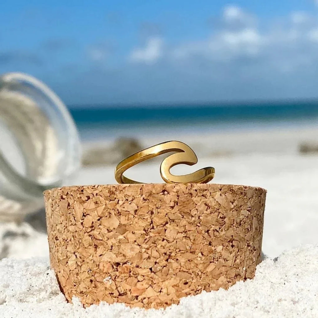 Gold Sea Wave Ring | Gold-Westeryn