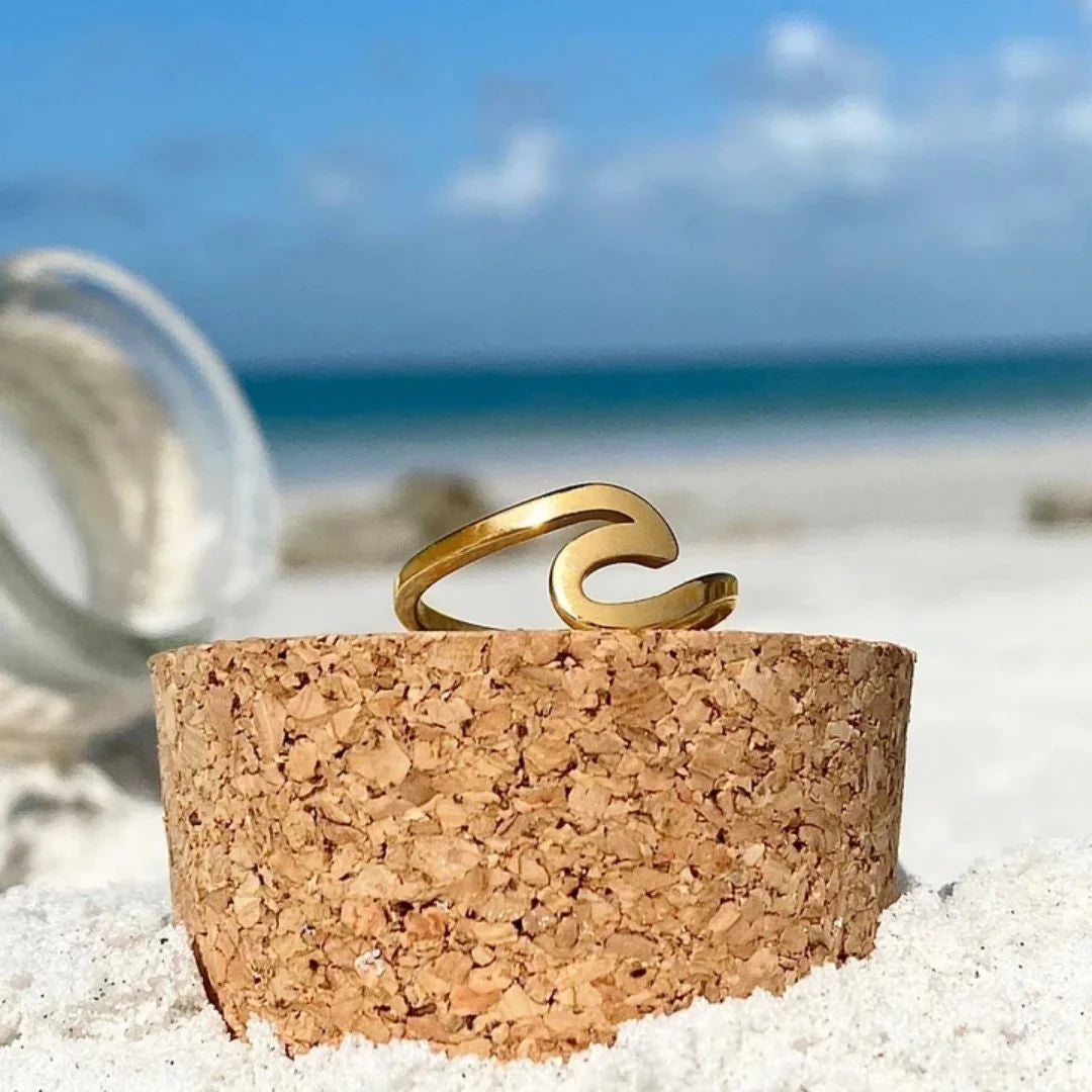 Gold Sea Wave Ring | Gold-Westeryn