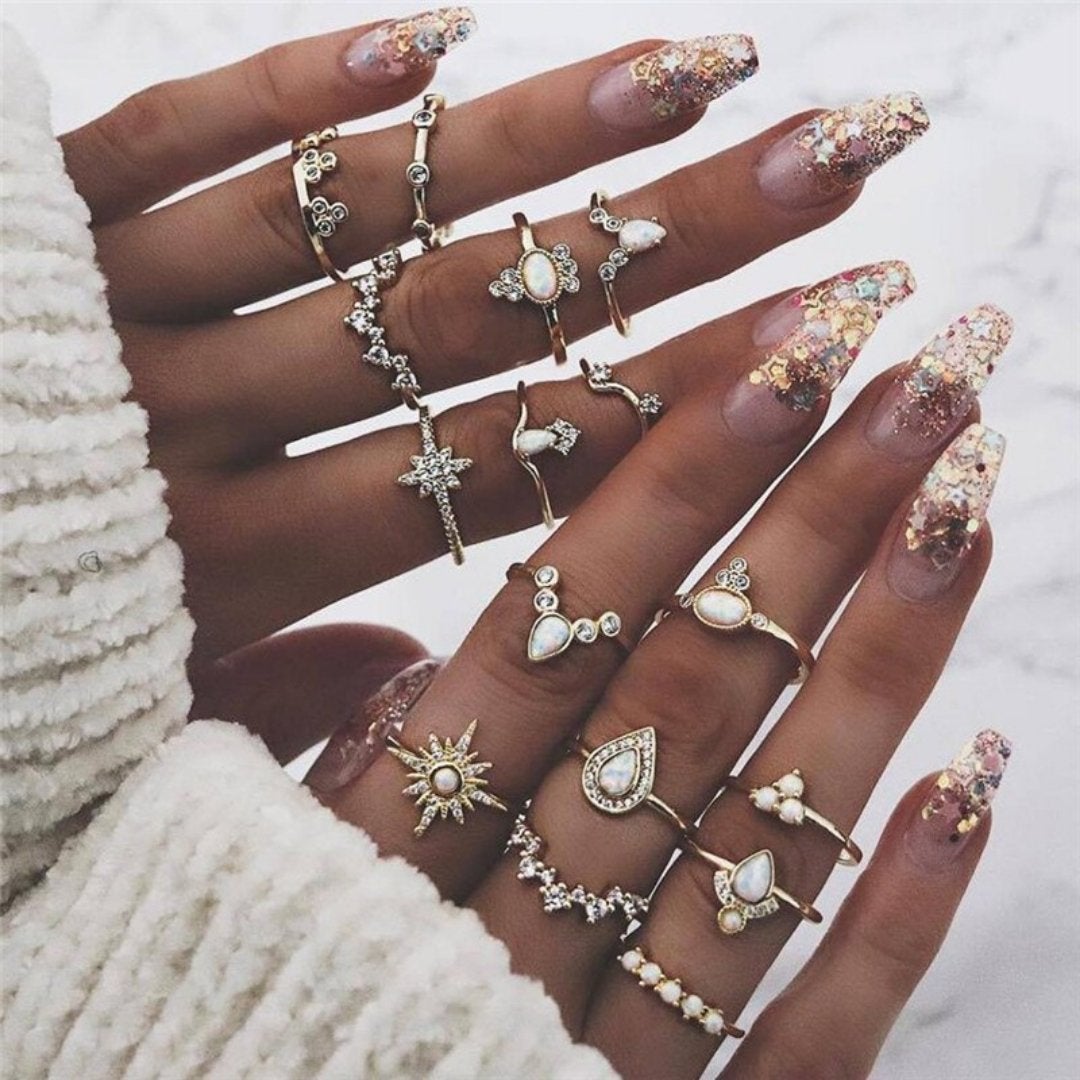 Exclusive Set of 8 to 12 Unique Rings