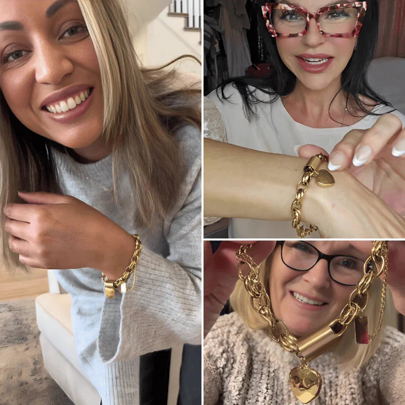 Heartened Chunky Bracelet | Gold-Westeryn