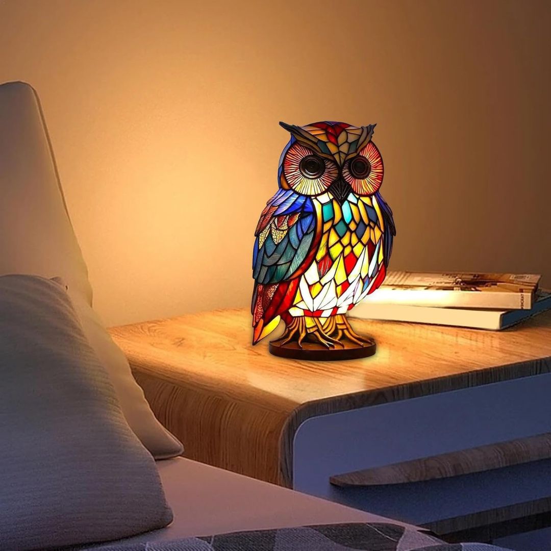 Glow Owl - handcrafted lamp that makes hearts shine-Westeryn