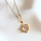 Moonstone Necklace - Heart Shape-Westeryn