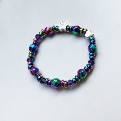 Whispering Paw Charm Bracelet