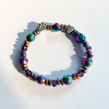 Whispering Paw Charm Bracelet