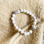ELARA – Handmade Natural Stone Bracelet with Cute Paw and Heart Charms for a Unique Look-Westeryn