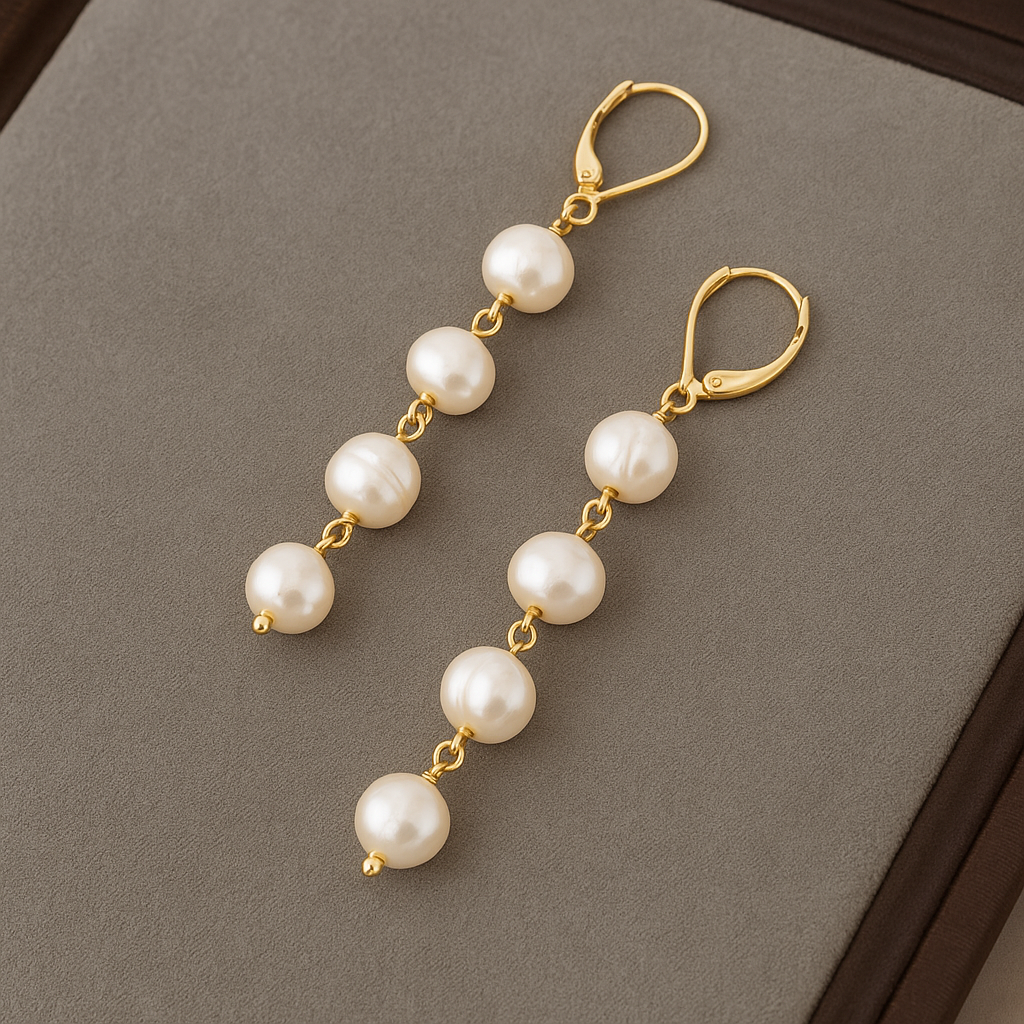 Shell | Pendant Earrings with Pearl-Westeryn
