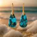 Nivea – Deep Turquoise Earrings-Westeryn