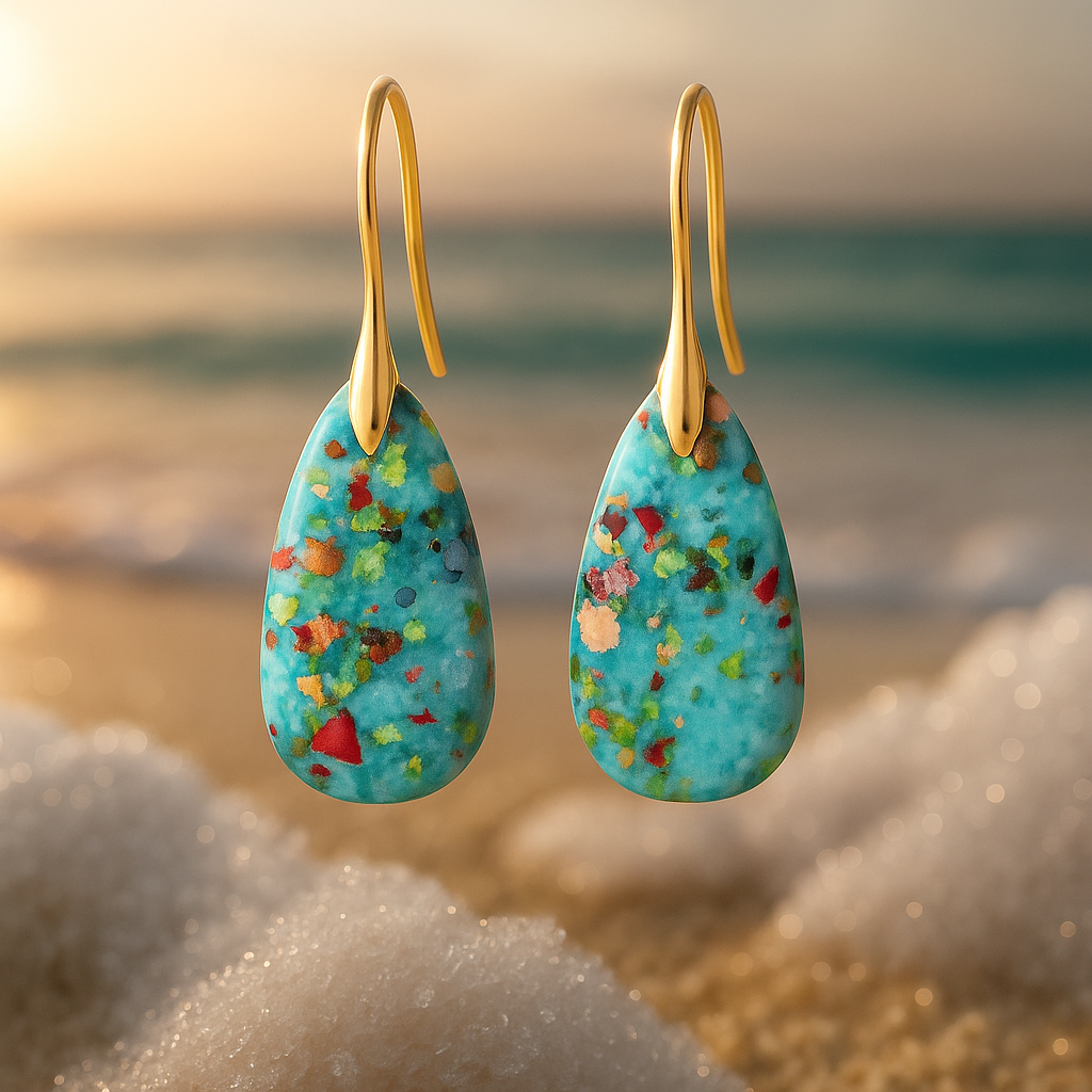 Serenea – Coral Turquoise Earrings-Westeryn