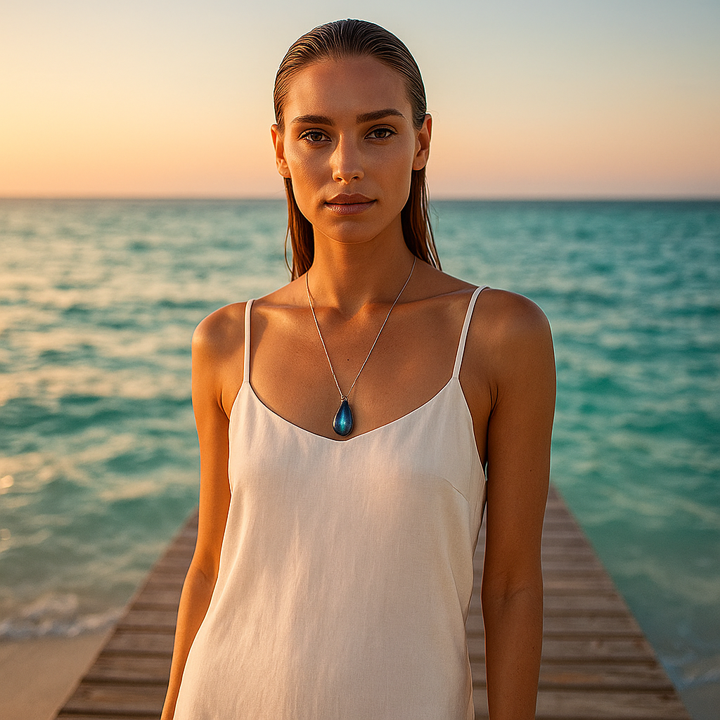 Lagoon | Necklace in labradorite-Westeryn