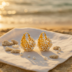 Dione | Golden Dawn Foam Earrings-Westeryn