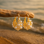 Dione | Golden Dawn Foam Earrings-Westeryn
