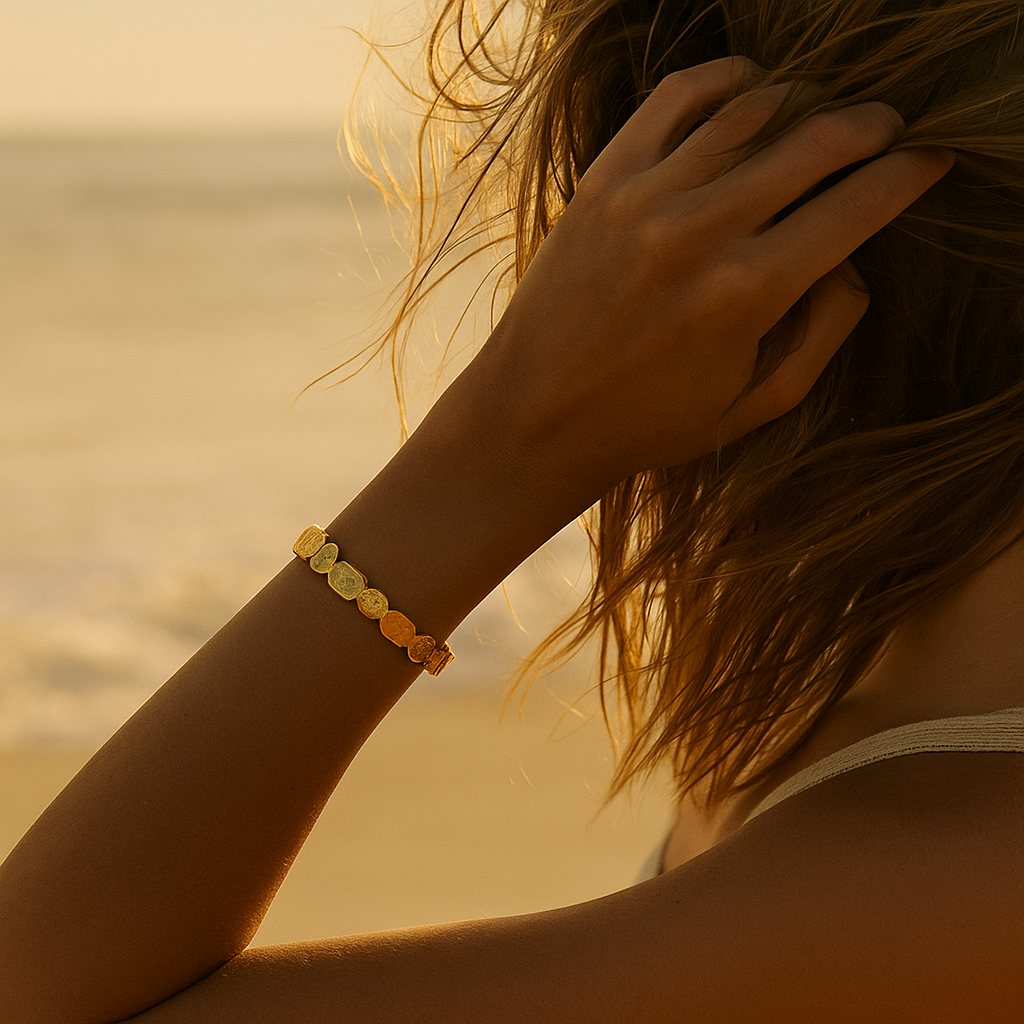 Ariel | Golden sand reflections