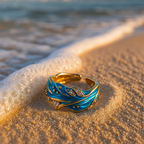 Ondine | Antique wave ring-Westeryn