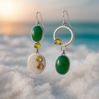 Sabrina | Silver Drop Earrings-Westeryn