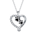 Whimsical Paw Heart Pendant Necklace-Westeryn
