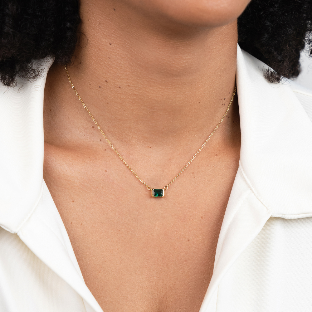 Moni Green Emerald Necklace-Westeryn