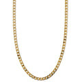 Flat Link Curb Chain Necklace | Gold-Westeryn