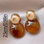 Aurélie Amber Drop Earrings | Gold-Westeryn