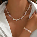 Elegant Glass Rhinestone Fish Tail Set-Westeryn