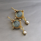 Merena Vintage Pearl Earrings-Westeryn