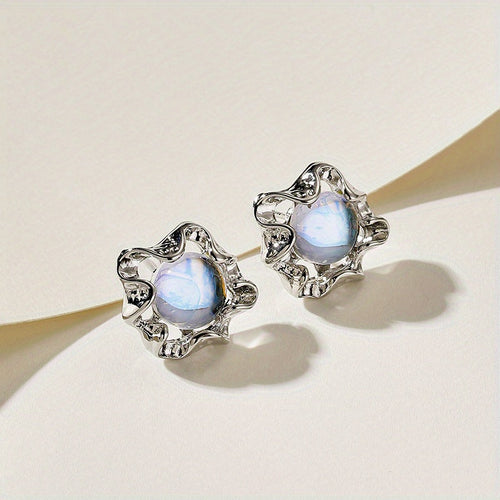 Annette Moon Stone- Earrings-Westeryn