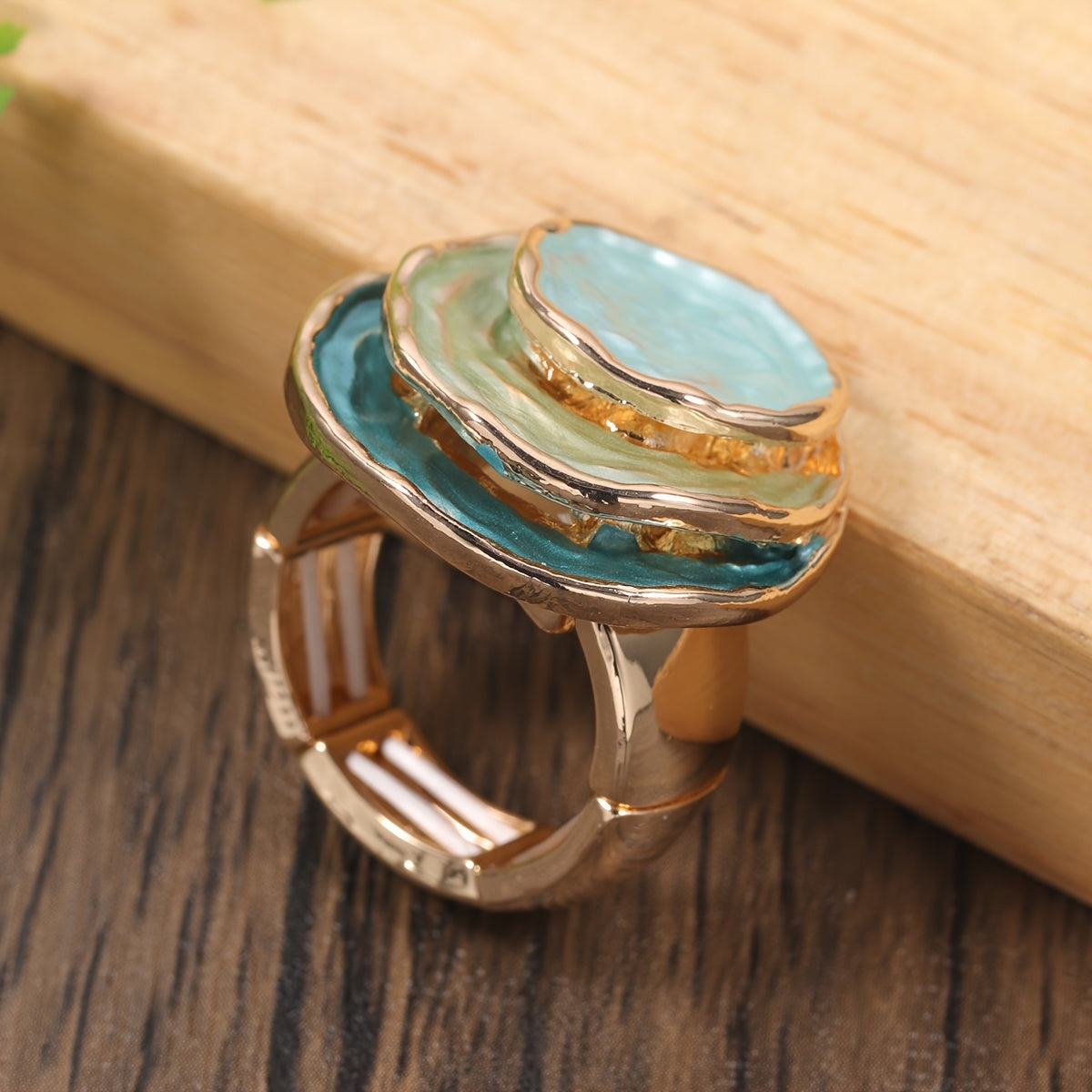 Boho Triple-Layer Enamel Ring-Westeryn