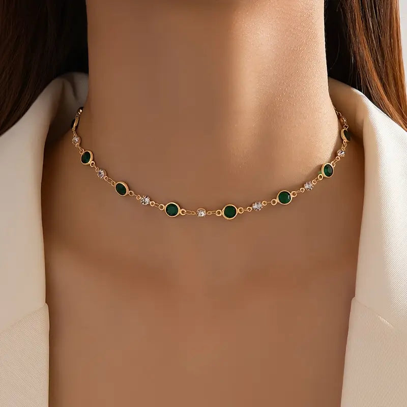 Emerald Green Pendant Necklace-Westeryn