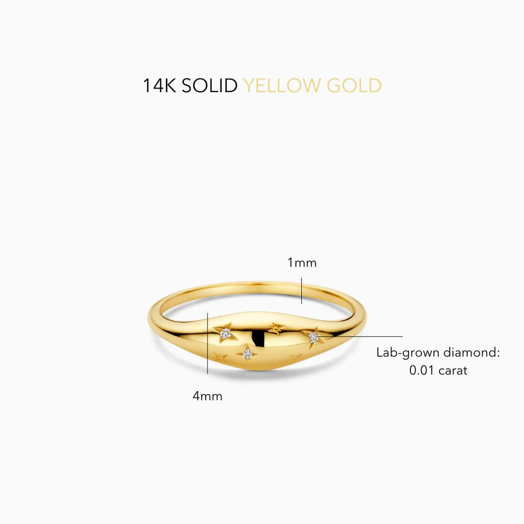 Diamond Dome Ring | Gold-Westeryn