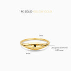 Diamond Dome Ring | Gold-Westeryn