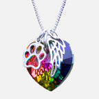 AILA – Rainbow Memorial Necklace with Heart Pendant-Westeryn