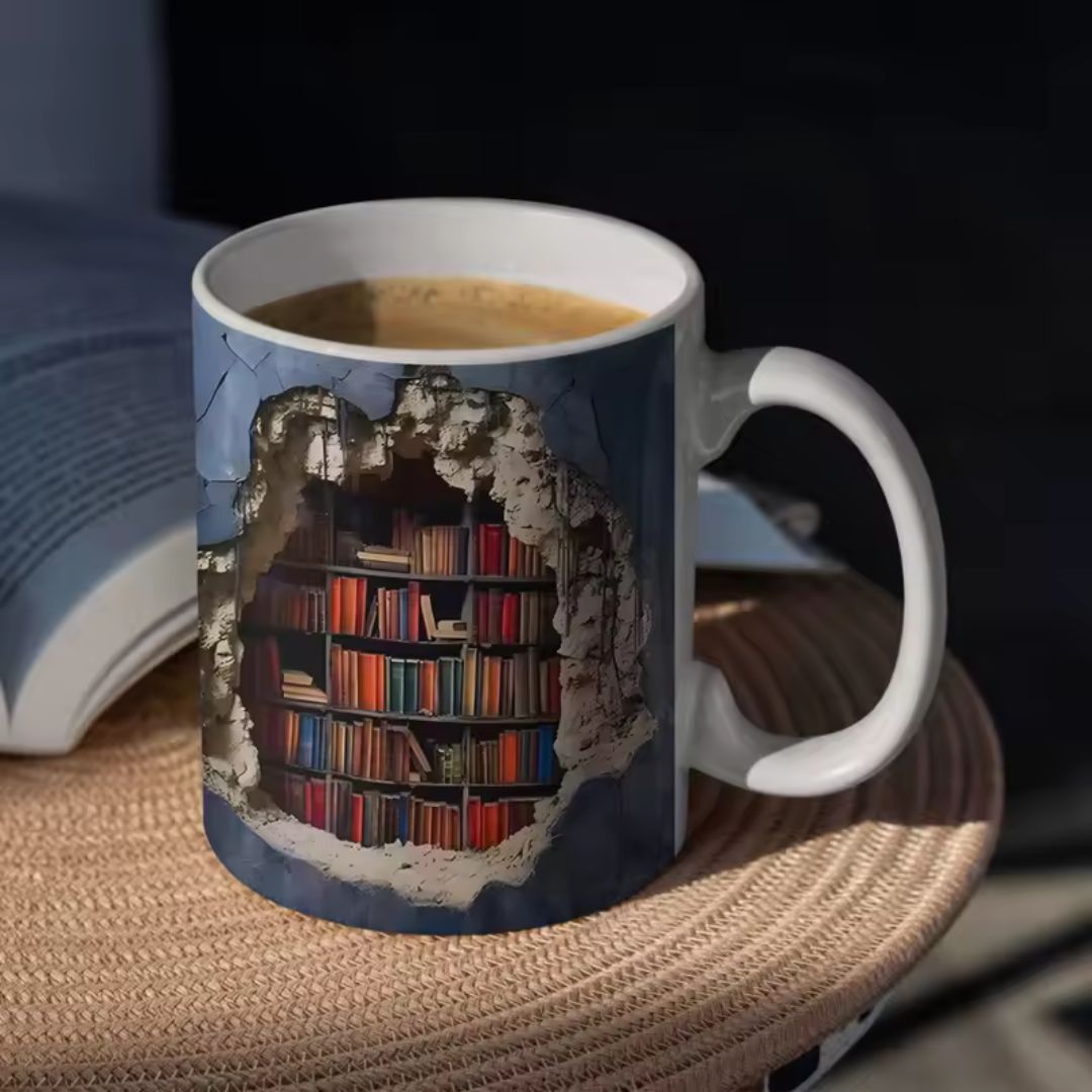 Handmade 3D Book Worlds Mug-Westeryn