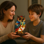 Glow Owl - handcrafted lamp that makes hearts shine-Westeryn
