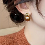 Aurélie Amber Drop Earrings | Gold-Westeryn