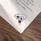 Crimson Paw Print Adjustable Ring-Westeryn